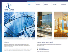 Tablet Screenshot of fameglass.com